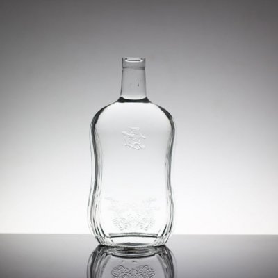 Clear Juice Glass Bottle