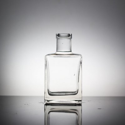 Small Square Shape Glass Bottles