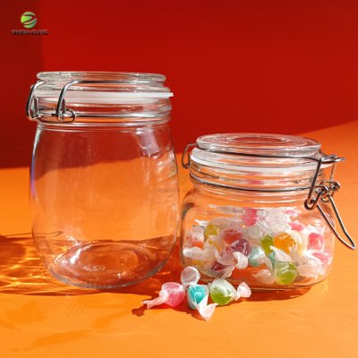 Storage Food Net Sweet Glass Jar with sealing cover