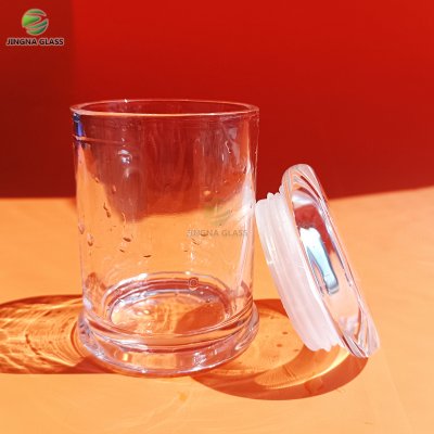 350ML 500ML Glass Storage Jar with sealing cover